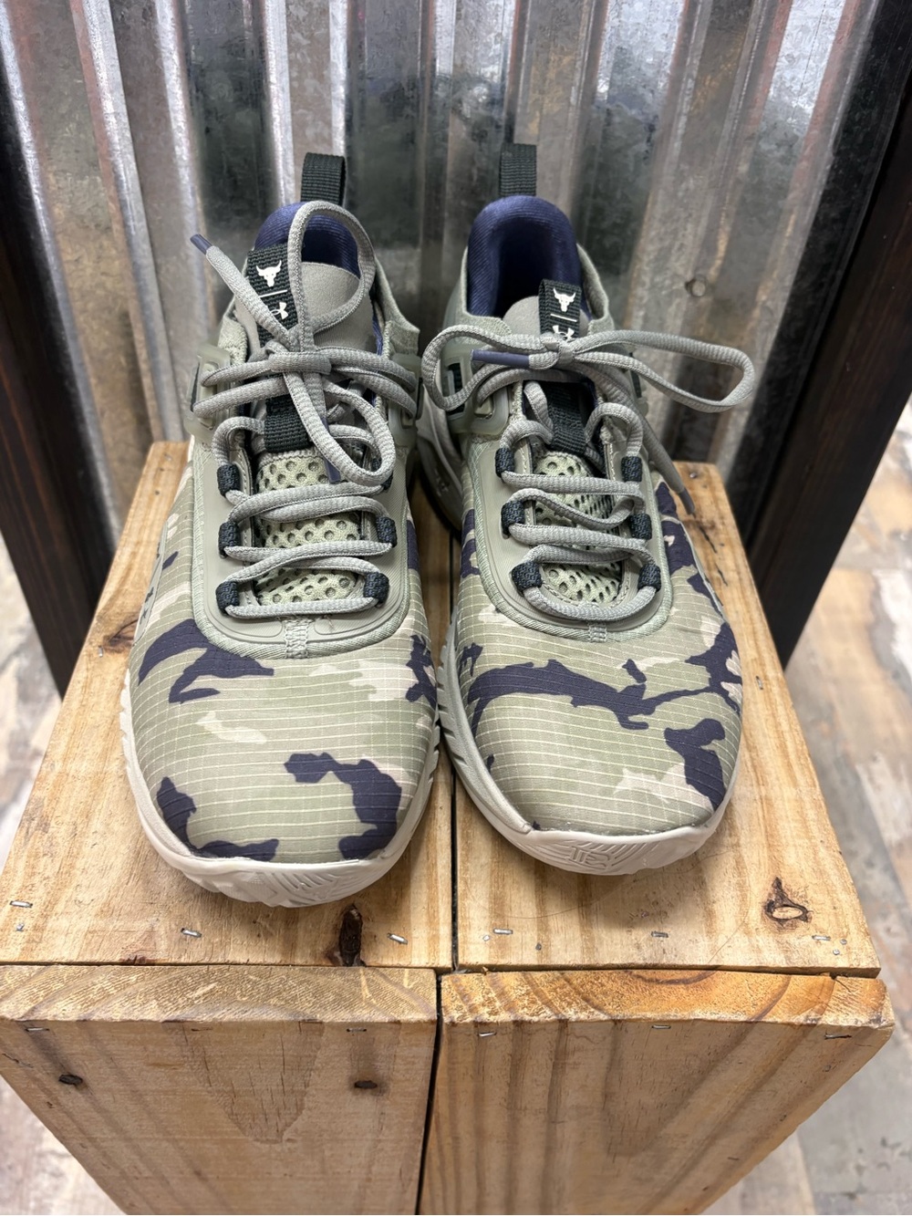 Under Armour Project rock 5 Camouflage Sneakers Sz 7.5